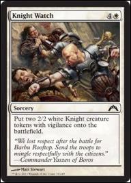 Magic the Gathering: Gatecrash (Base Set) card 19 Knight Watch