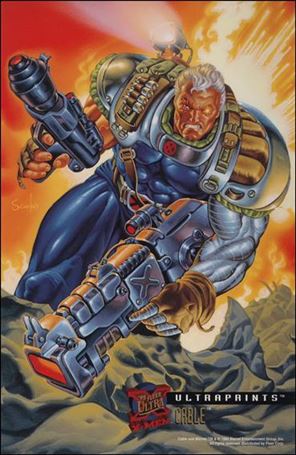 1995 Fleer Ultra X-Men (Ultraprints Subset) card 2 Cable
