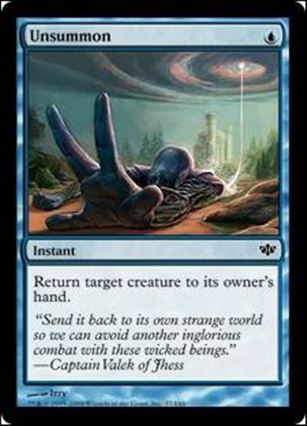 Magic the Gathering: Conflux (Base Set) card 37 Unsummon