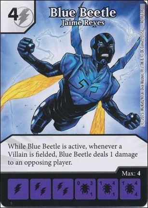 DC Comics Dice Masters Justice League  card 41 Blue Beetle - Jamie Reyes