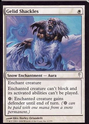 Magic the Gathering: Coldsnap (Base Set) card 6 Gelid Shackles