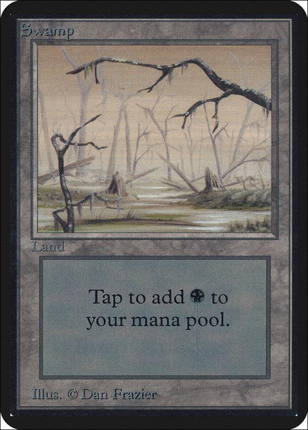 Magic the Gathering: Limited Edition Alpha (Base Set) card 288-B Swamp