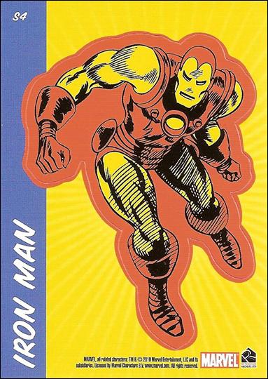 70 Years of Marvel Comics (Retro Sticker Subset) card S4 Iron Man