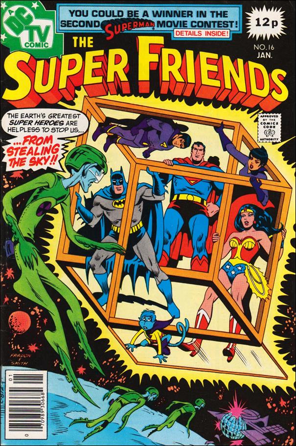 Super Friends (1976) issue 16-C UK Price Cover