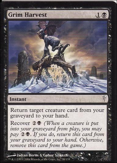 Magic the Gathering: Coldsnap (Base Set) card 58 Grim Harvest