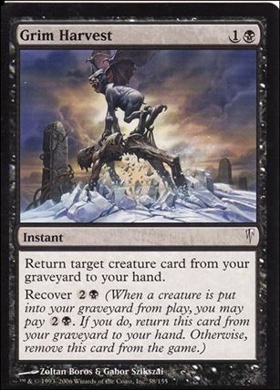 Magic the Gathering: Coldsnap (Base Set) card 58 Grim Harvest