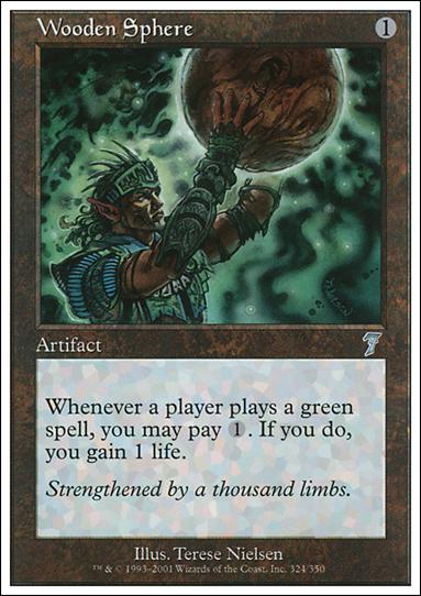 Magic the Gathering: 7th Edition (Base Set) card 324 Wooden Sphere