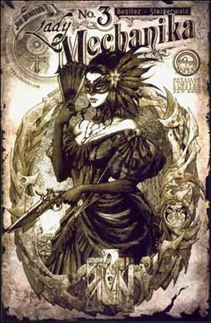Lady Mechanika issue 3-C Joe Benitez 3:15 Sepia Cover