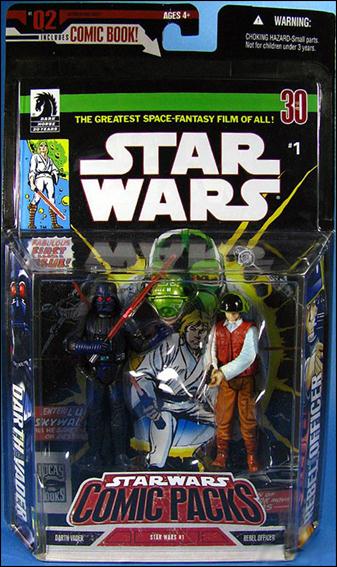 Star Wars: 30th Anniversary Collection Comic Packs (2006) figure 2-B Darth Vader (w/ Dk. Blue Hilights) & Rebel Officer