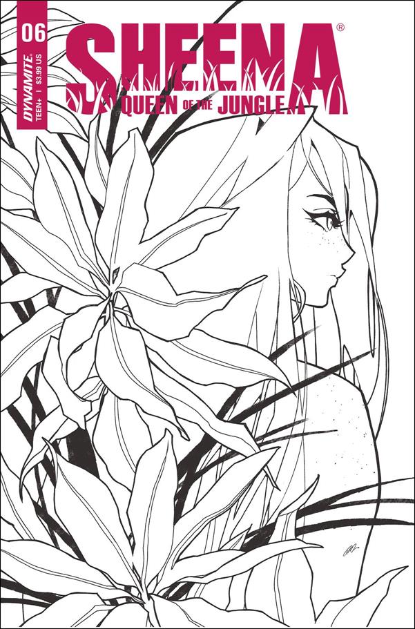 Sheena: Queen of the Jungle (2021) issue 6-K Rose Besch 1:20 Black & White Cover