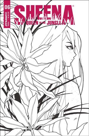 Sheena: Queen of the Jungle (2021) issue 6-K Rose Besch 1:20 Black & White Cover