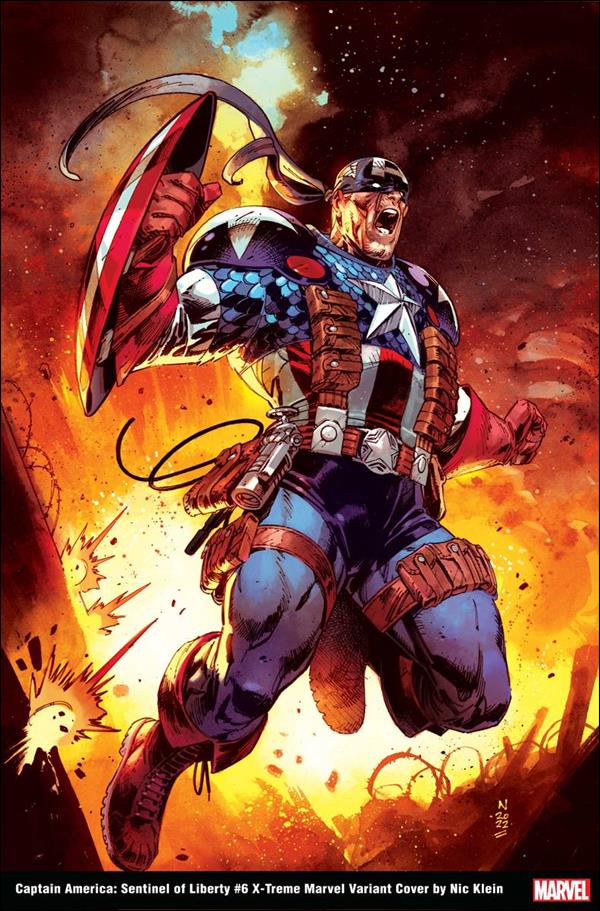 Captain America: Sentinel of Liberty (2022) issue 6-B Nic Klein "X-Treme Marvel" Cover