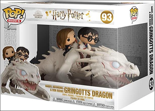 POP! Rides figure 93 Harry, Hermione, & Ron ridding Gringotts Dragon