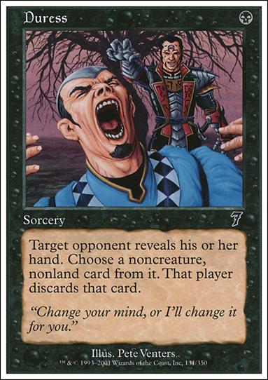 Magic the Gathering: 7th Edition (Base Set) card 131 Duress