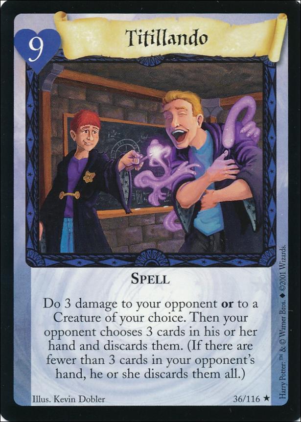 Harry Potter (Base Set) card 36 Titillando