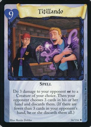 Harry Potter (Base Set) card 36 Titillando