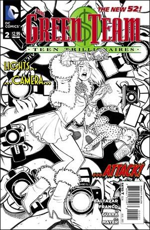 Green Team: Teen Trillionaires issue 2-B 1:25 Black and White Cover