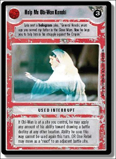 Star Wars: Premiere Limited (Base Set) card 263 Help Me Obi-Wan Kenobi