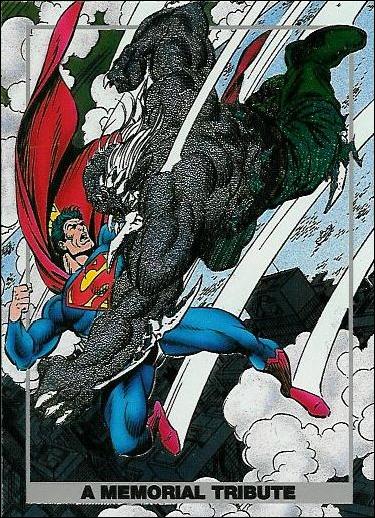 Doomsday: The Death of Superman (Spectra Subset) card S1 A Memorial Tribute