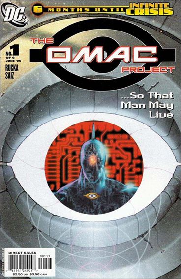 OMAC Project issue 1-C Orange Logo Cover (3rd Printing)