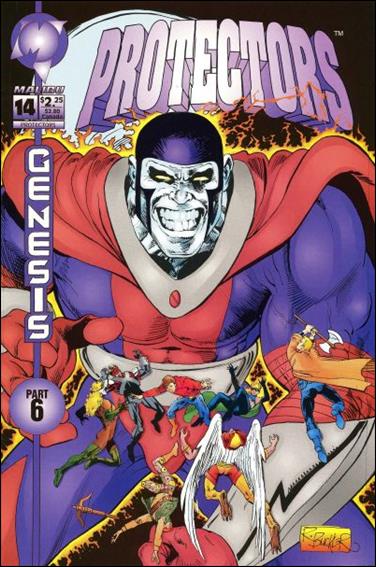 Protectors (1992) issue 14 Polybagged w/ Skybox Skycap