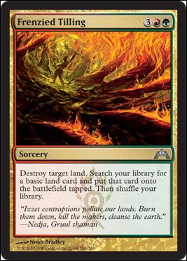 Magic the Gathering: Gatecrash (Base Set) card 166 Frenzied Tilling