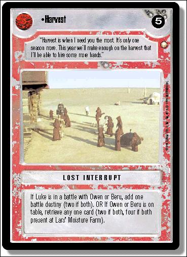 Star Wars: Special Edition Limited (Base Set) card 245 Harvest