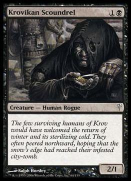 Magic the Gathering: Coldsnap (Base Set) card 64 Krovikan Scoundrel
