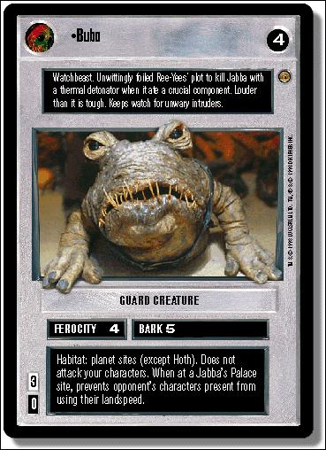 Star Wars: Jabba's Palace Limited (Base Set) card 48 Bubo