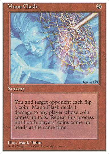 Magic the Gathering: 4th Edition (Base Set) card 210 Mana Clash