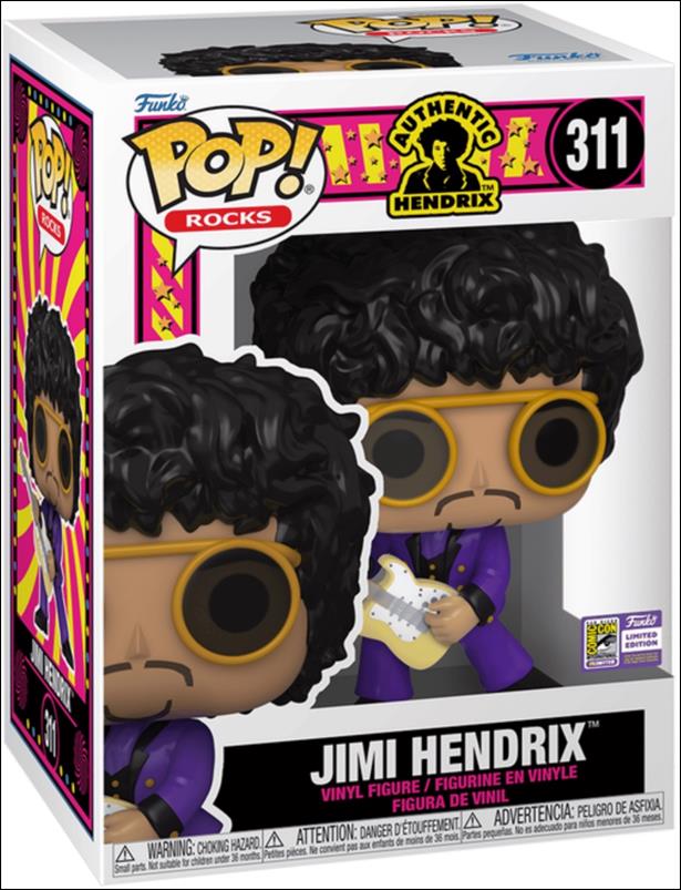Pop! Rocks figure 311 Jimi Hendrix SDCC Exclusive