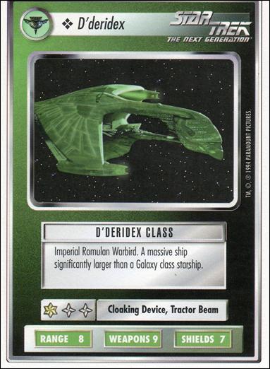 Star Trek: Premiere Unlimited (Base Set) card 357 D’deridex