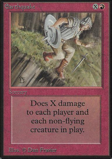 Magic the Gathering: Limited Edition Alpha (Base Set) card 146 Earthquake