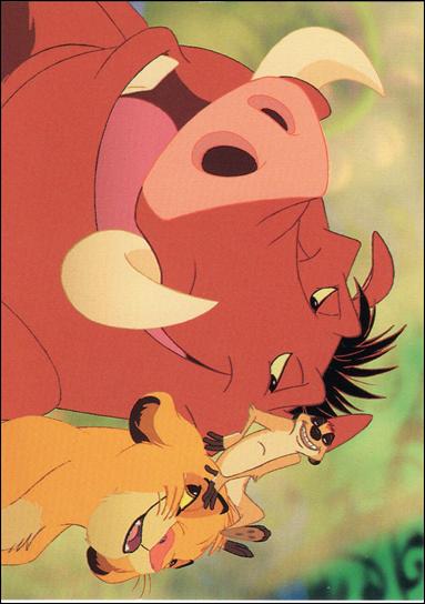 Lion King: Series II (Base Set) card 141 No Worry and Responsibility?