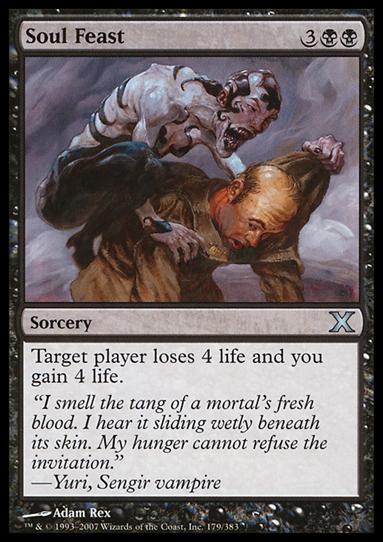 Magic the Gathering: 10th Edition (Base Set) card 179 Soul Feast