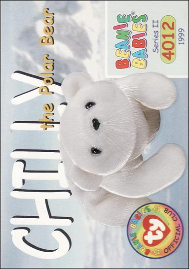 Beanie Babies Series 2 (Base Set) card 161 Chilly the Polar Bear