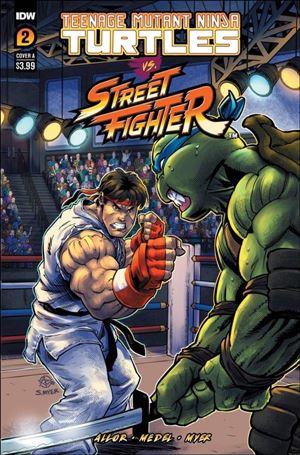 Teenage Mutant Ninja Turtles vs. Street Fighter issue 2 Ariel Medel Cover