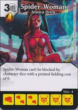 Marvel Dice Masters Age of Ultron  card 65 Spider-Woman: Jessica Drew