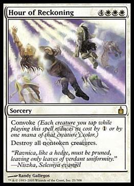 Magic the Gathering: Ravnica (Base Set)  card 21 Hour of Reckoning