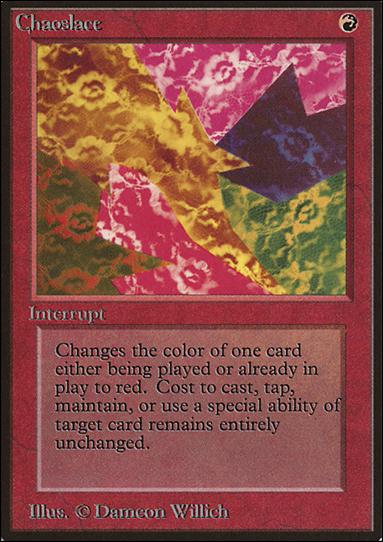 Magic the Gathering: Limited Edition Beta (Base Set) card 140 Chaoslace