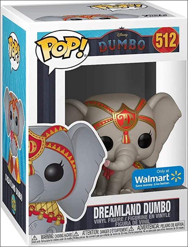 POP! Disney figure 512-B Dreamland Dumbo (Red) Walmart Exclusive