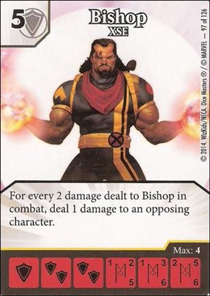 Marvel Dice Masters Uncanny X-Men  card 97 Bishop: XSE