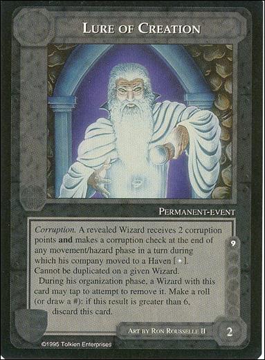 Middle-Earth: The Wizards (Base Set) card 265 Lure of Creation