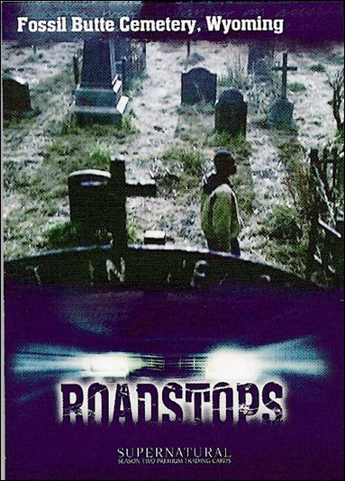 Supernatural: Season Two (Base Set) card 81 Fossil Blue Cemetery, Wyoming