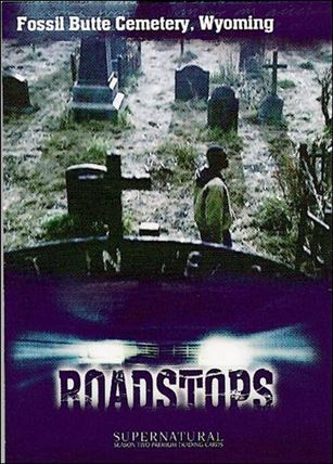 Supernatural: Season Two (Base Set) card 81 Fossil Blue Cemetery, Wyoming