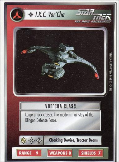 Star Trek: Premiere Unlimited (Base Set) card 350 I.K.C. Vor’Cha