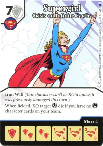 DC Comics Dice Masters World's Finest card DC2016-3 Supergirl: Crisis on Infinite Earths