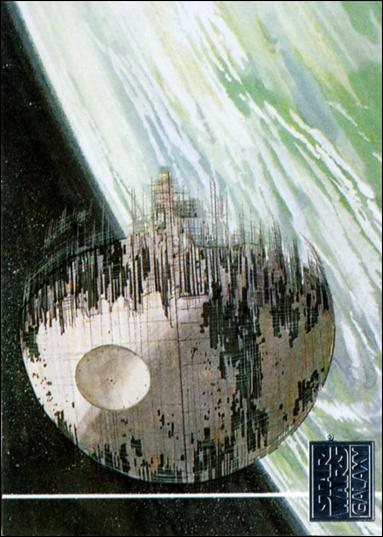 Star Wars Galaxy: Series 1 (Factory Base Set) card 26 The Death Star