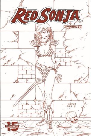 Red Sonja (2019) issue 9-L Joseph Michael Linsner 1:25 Red Line Art Cover