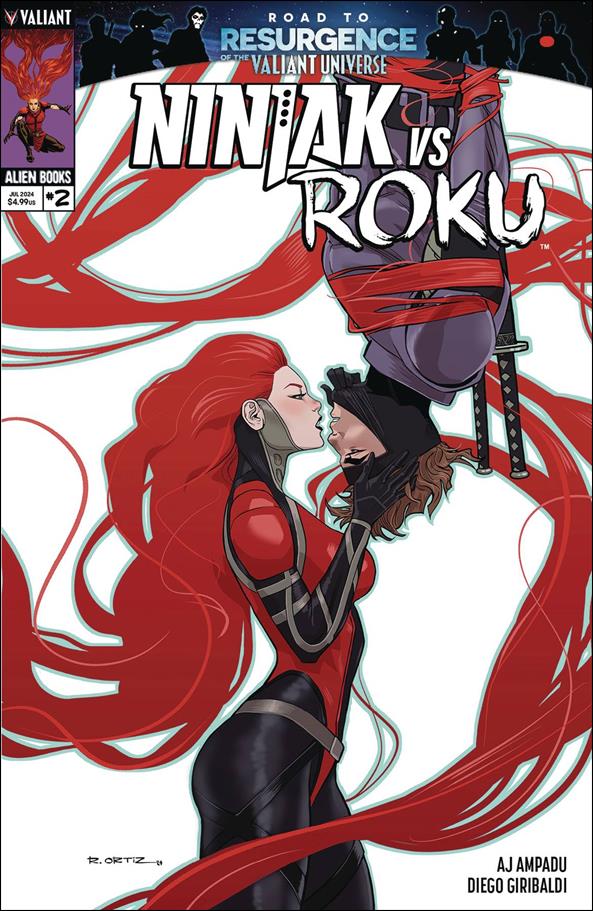 Ninjak Versus Roku issue 2-B Richard Ortiz Cover